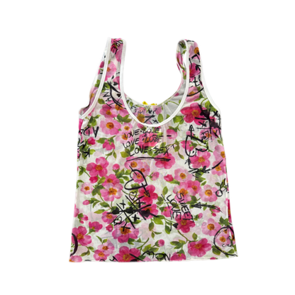 Dolce & Gabbana Floral Mesh Tank Top