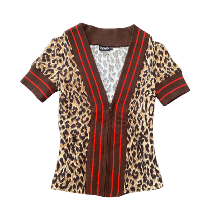 Dolce & Gabbana Leopard “Springtime Athletic” Top