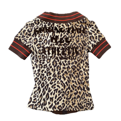 Dolce & Gabbana Leopard “Springtime Athletic” Top