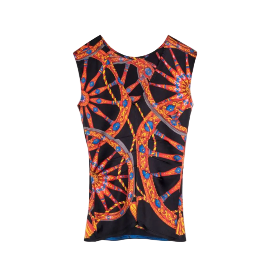 Dolce & Gabbana Printed Silk Top
