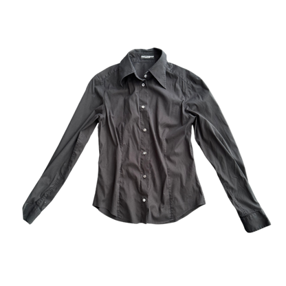 Dolce & Gabbana Black Button-Up Top