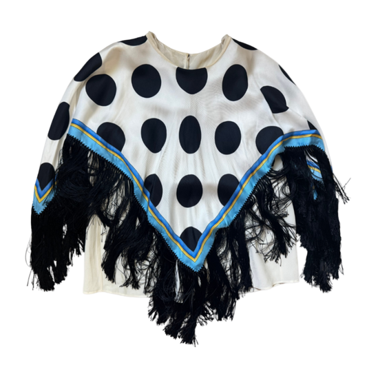 Dolce & Gabbana Polka Dot Fringe Top