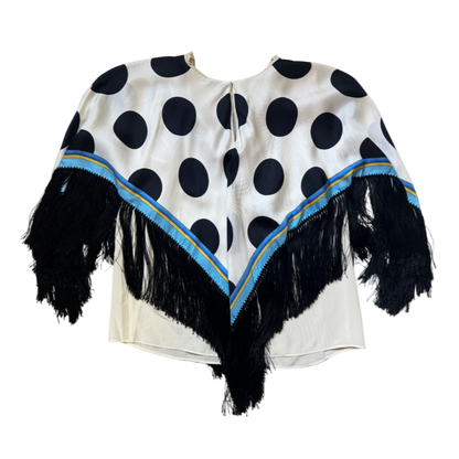 Dolce & Gabbana Polka Dot Fringe Top