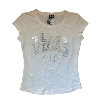Dolce & Gabbana “Las Vegas” Rhinestone Tee Shirt