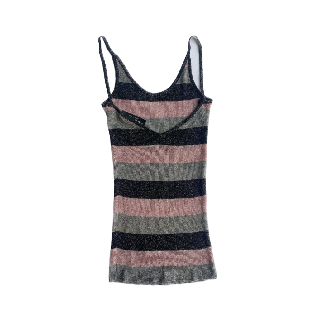 Dolce & Gabbana Striped Sheer Cami Top