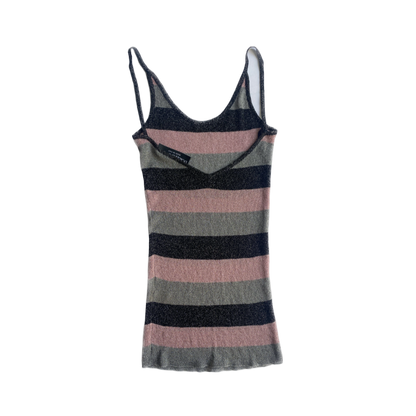 Dolce & Gabbana Striped Sheer Cami Top