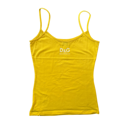 Dolce & Gabbana Beachwear Yellow Tank