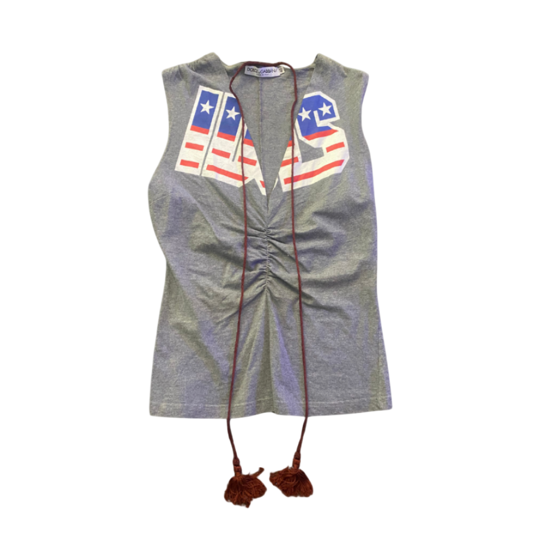 Dolce & Gabbana Patriotic Tassel Top