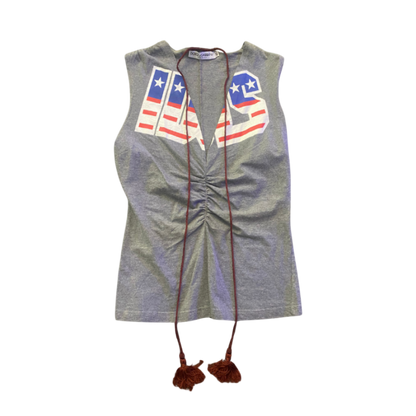 Dolce & Gabbana Patriotic Tassel Top