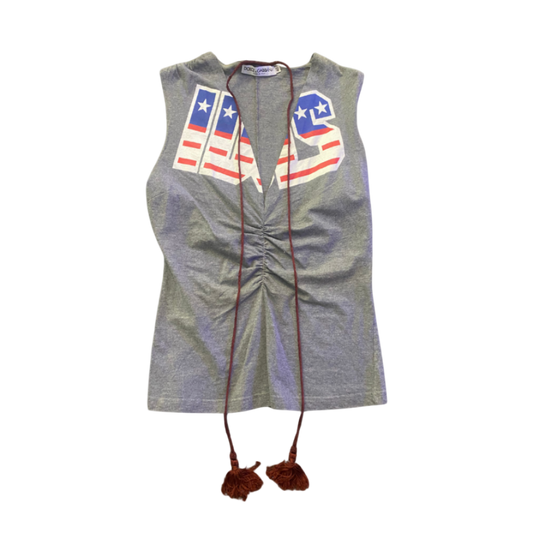 Dolce & Gabbana Patriotic Tassel Top