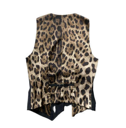 Dolce & Gabbana Black/Leopard Vest