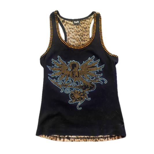 Dolce & Gabbana Elton John Leopard Top