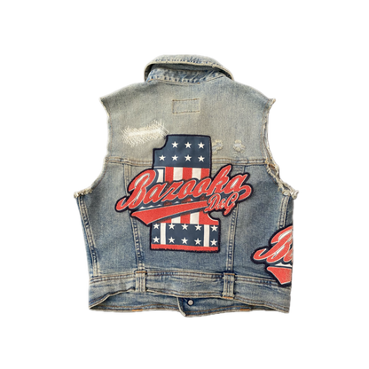 Dolce & Gabbana Patriotic “Bazooka” Denim Vest