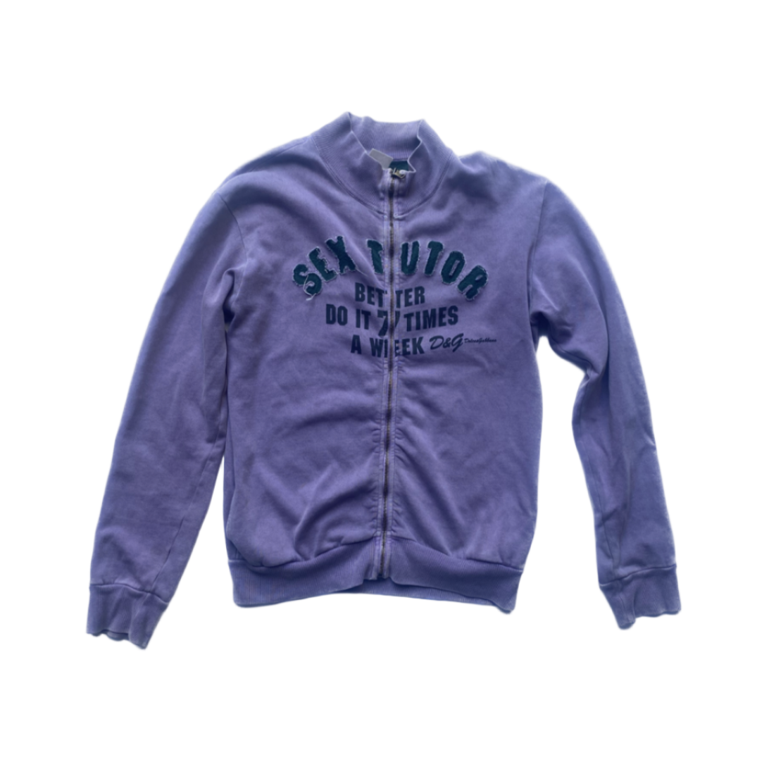 Dolce & Gabbana “Sex Tutor” Zip Up Sweater