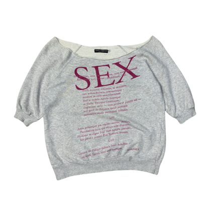 Dolce & Gabbana ‘Sex & Love’ Cropped Sweatshirt
