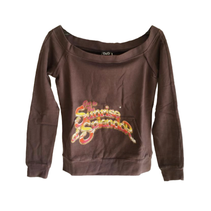 Dolce & Gabbana Off-the-Shoulder Crewneck