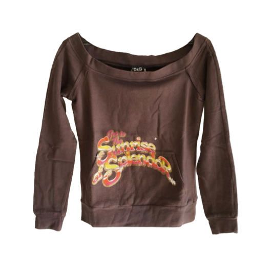 Dolce & Gabbana Off-the-Shoulder Crewneck