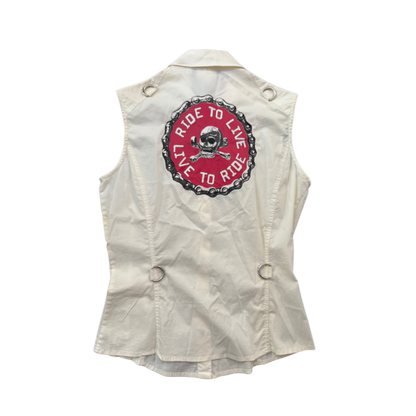 Versace Cream ‘Chaos Couture’ Vest Top