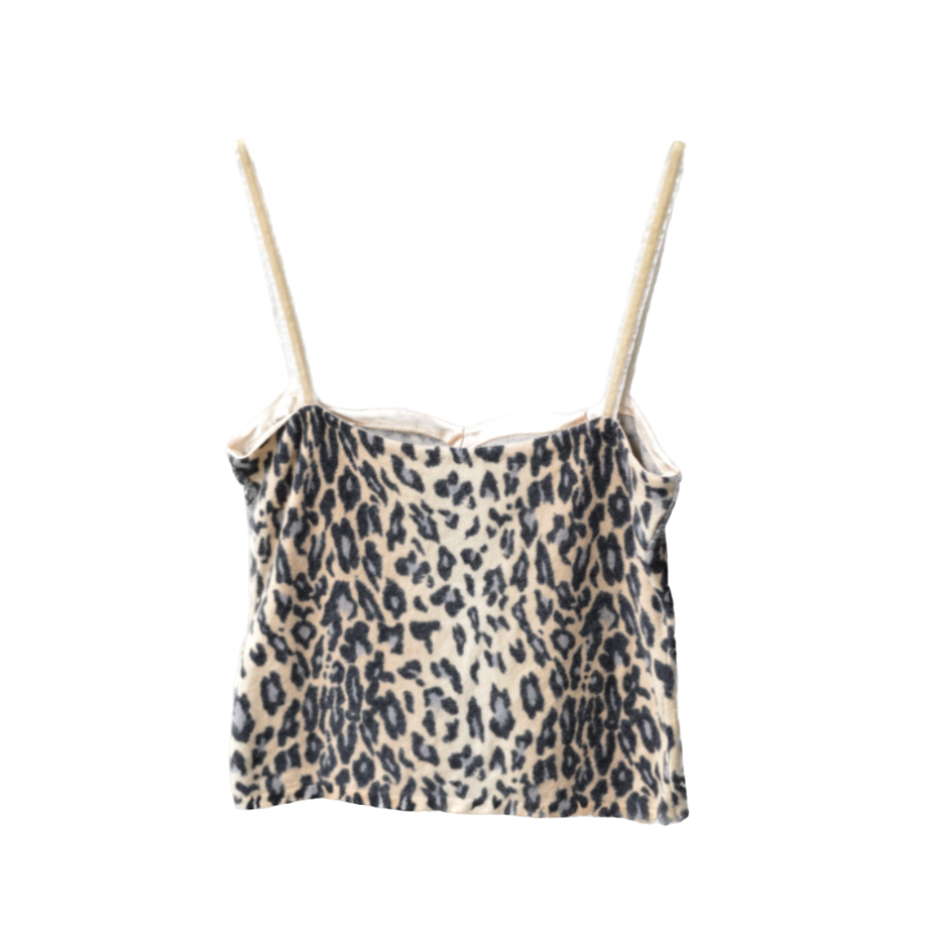 Anna Molinari by Blumarine Leopard Lace Printed Top