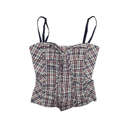 Dsquared² Gingham Bustier Top