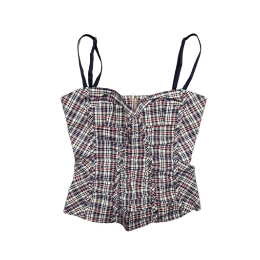 Dsquared² Gingham Bustier Top