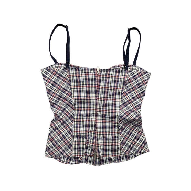 Dsquared² Gingham Bustier Top