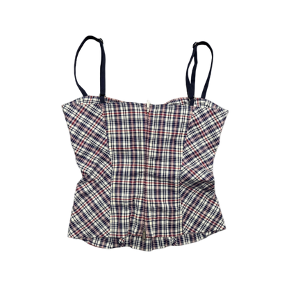 Dsquared² Gingham Bustier Top
