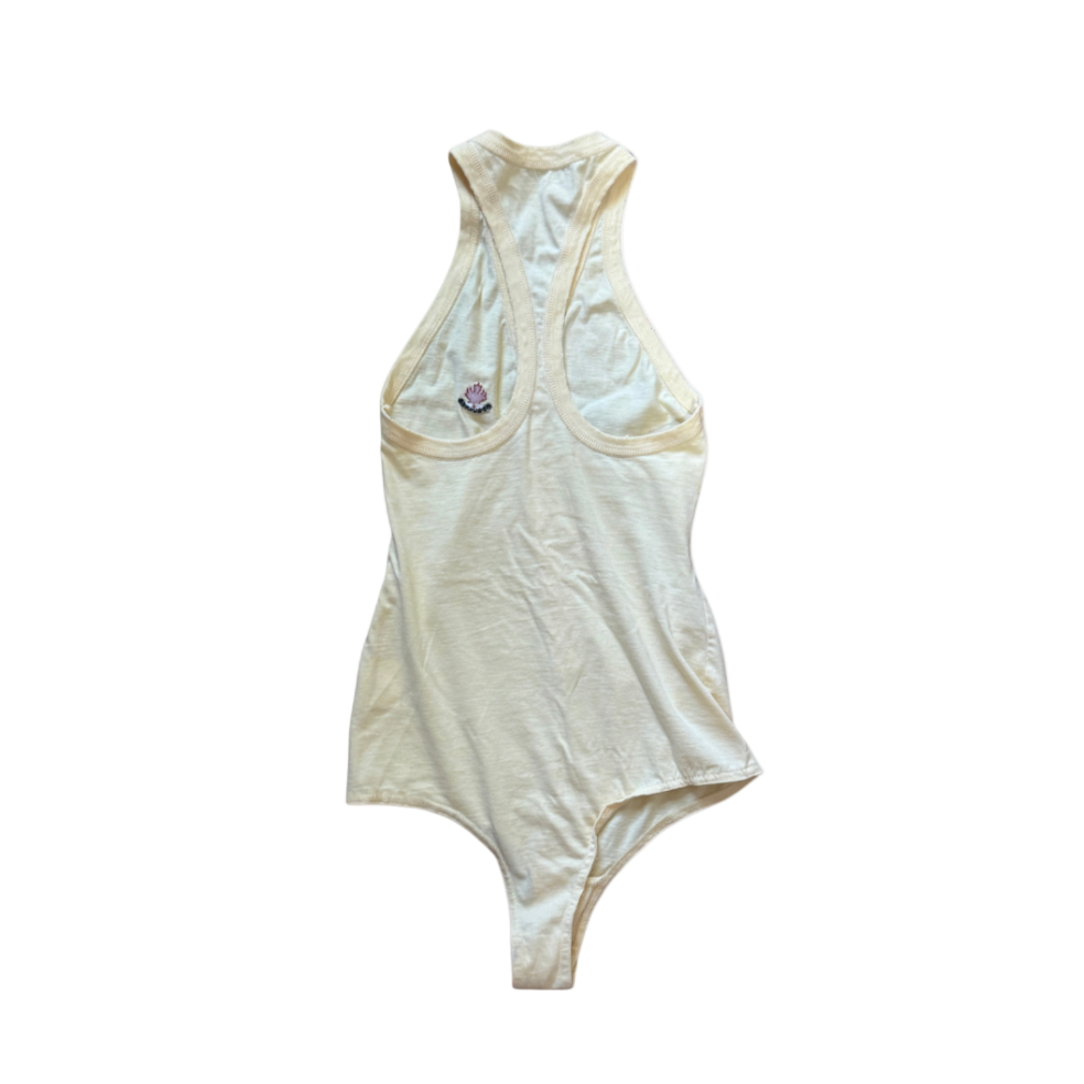 Dsquared² Pale Yellow Bodysuit Tank Top