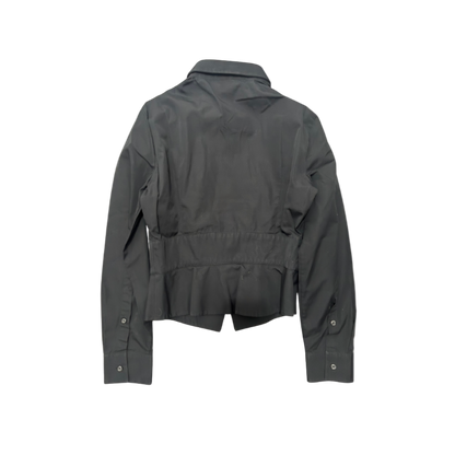 Dsquared² Cropped Button-Up Long Sleeve Top