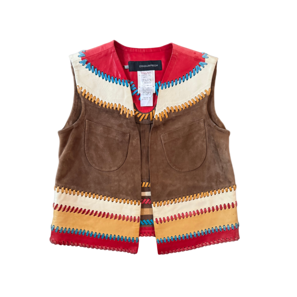 Dsquared² Color Block Patchwork Vest