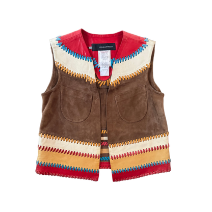 Dsquared² Color Block Patchwork Vest