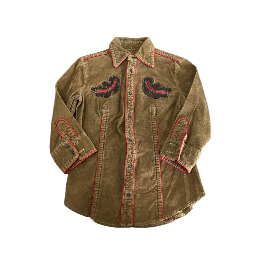 Dsquared² Camel Tan Button-up Top