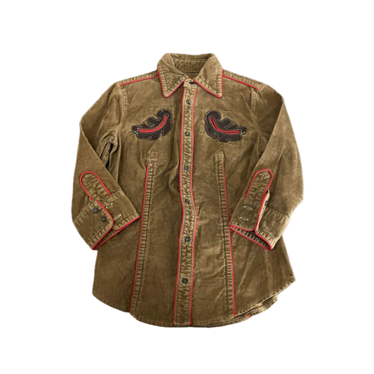 Dsquared² Camel Tan Button-up Top