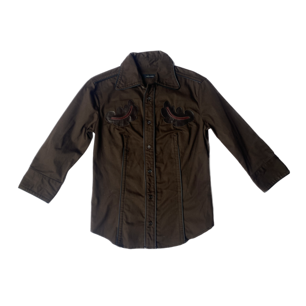 Dsquared² A/W 2004 Brown Button-up Top
