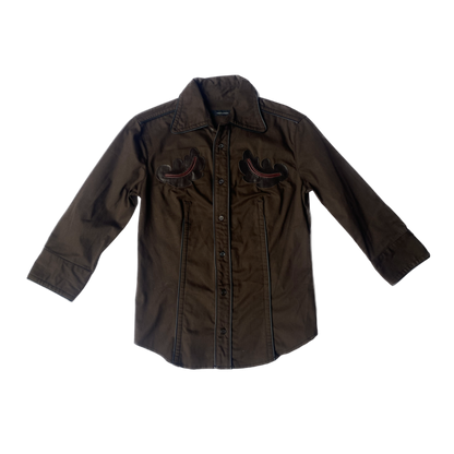 Dsquared² A/W 2004 Brown Button-up Top