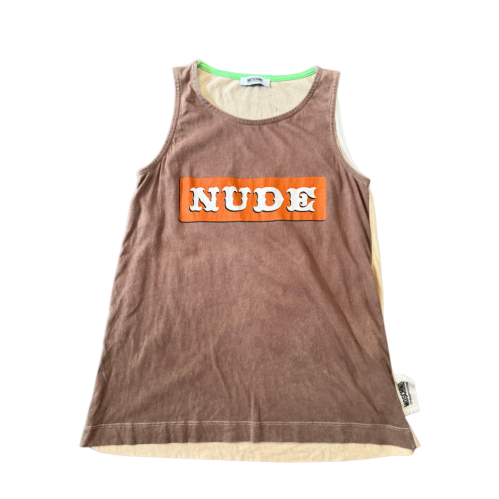 Moschino “Nude” Tank Top