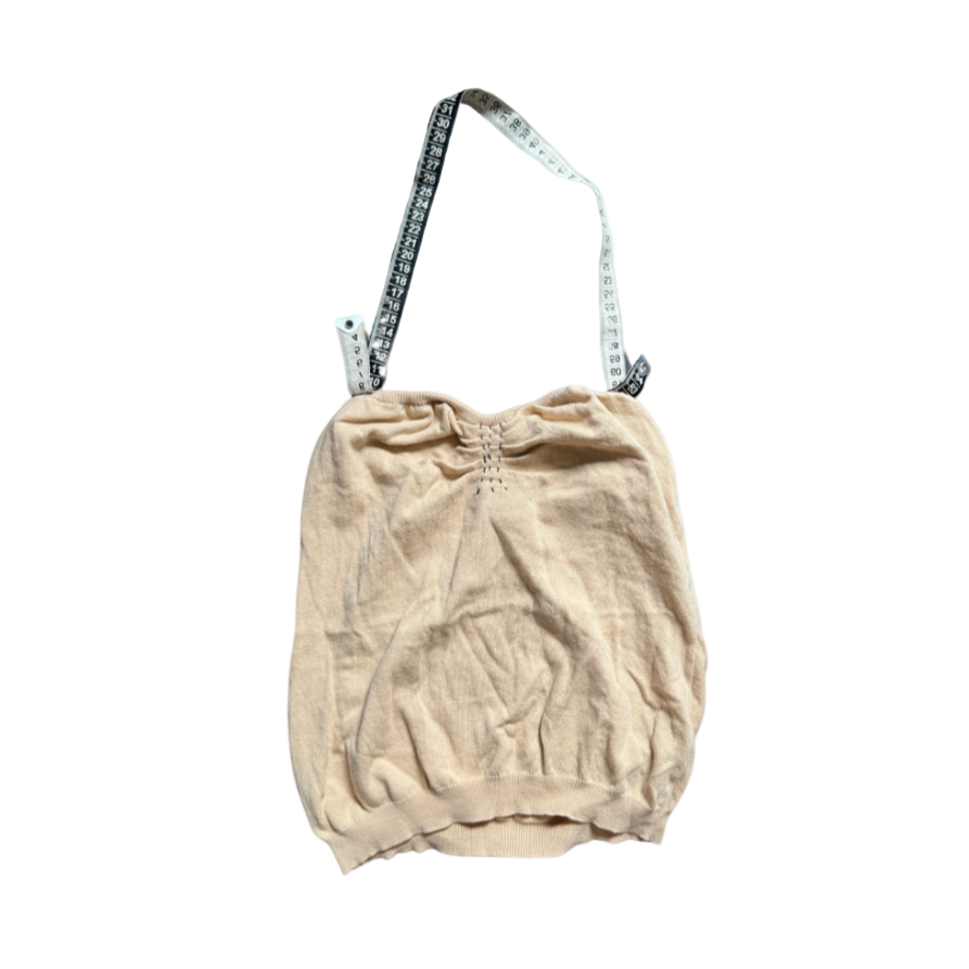 Moschino Cheap & Chic Nude Measuring Tape Halter Top