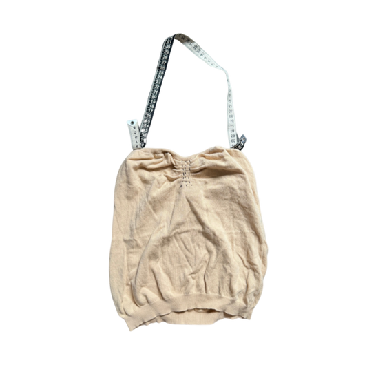 Moschino Cheap & Chic Nude Measuring Tape Halter Top