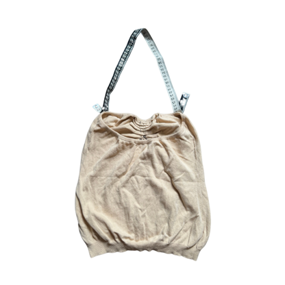 Moschino Cheap & Chic Nude Measuring Tape Halter Top