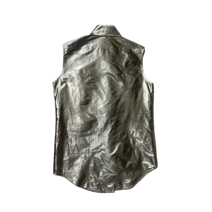 Moschino Jeans Metallic Gold Vest