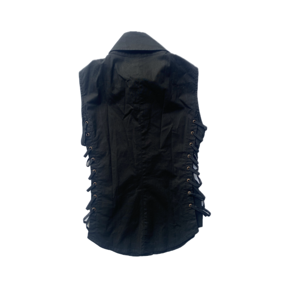 Moschino Jeans 2010 Side Lace Up Vest Top