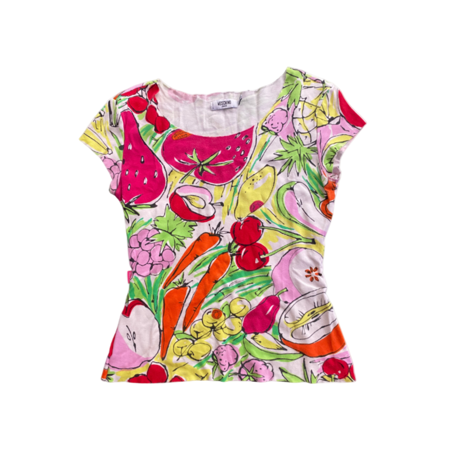 Moschino Jeans Fruit Printed Top