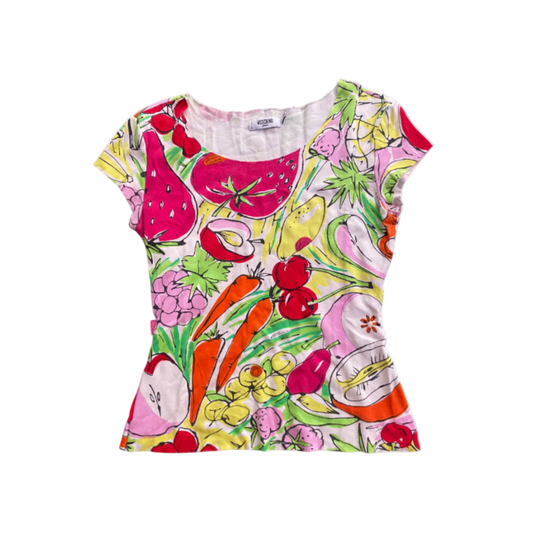 Moschino Jeans Fruit Printed Top