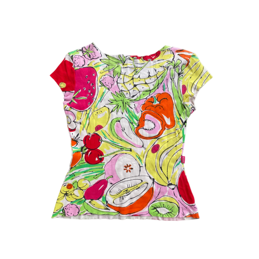 Moschino Jeans Fruit Printed Top