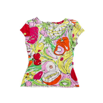 Moschino Jeans Fruit Printed Top