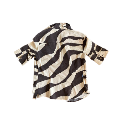 Moschino Jeans Zebra Button-up Top