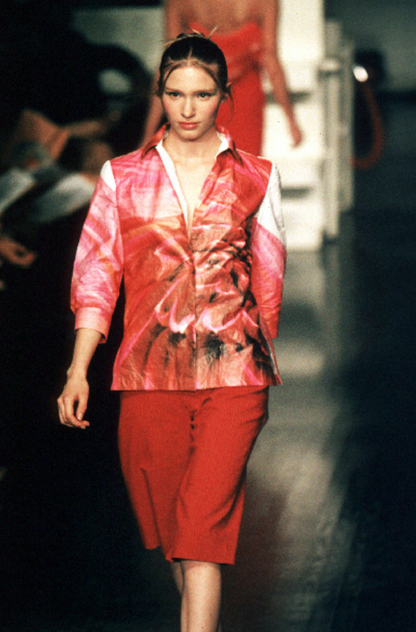 Vivienne Tam Floral Quarter Sleeve Top