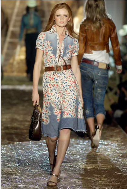 Dsquared² Floral Denim Dress