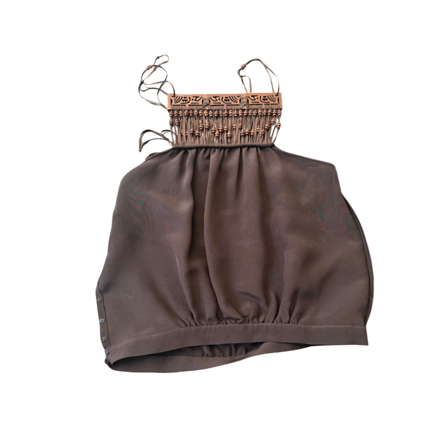 Chloé Beaded Halter Top