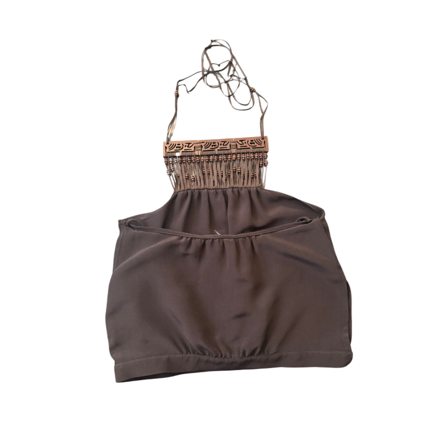 Chloé Beaded Halter Top